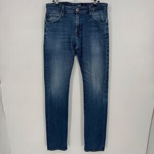AG Adriano Goldschmied Graduate Tailored Leg Straight Mens Jeans Blue Size 30x34